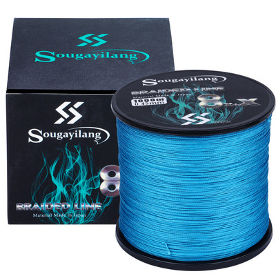 Sougayilang New 9 Strands PE Fishing Line Raid Fishing Line 300M 500M 1000M Multifilament Fishing Wire Carp Fishing Line