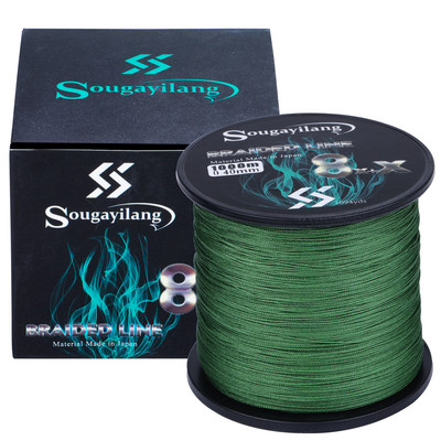 Sougayilang New 9 Strands PE Fishing Line Raid Fishing Line 300M 500M 1000M Multifilament Fishing Wire Carp Fishing Line