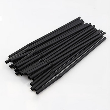 50-3000 ΤΕΜ. Colorful & Black Drinking Kunststof Straws Bar Party Wedding Kitchen pajitas plastique Beverage Straw Χονδρική