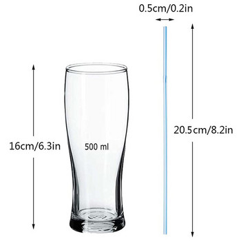 50-3000 ΤΕΜ. Colorful & Black Drinking Kunststof Straws Bar Party Wedding Kitchen pajitas plastique Beverage Straw Χονδρική