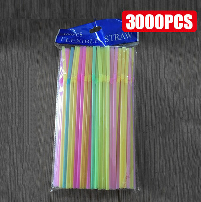 50-3000 Vnt Spalvingas ir juodas gėrimas Kunststof Straws Bar Vakarėlis Vestuvės Virtuvė pajitas Plastikiniai Gėrimų Šiaudeliai Didmeninė prekyba