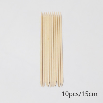 Lurayee Nail Cuticle Pusher Orange Wood Sticks Nail Manicures Remover Wooden Design Nail Gel Polish Пръчка за рисуване за ноктопластика