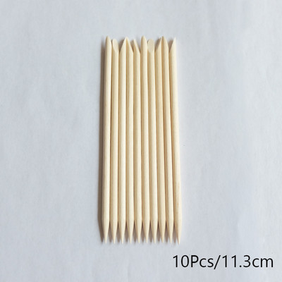 Lurayee Nail Cuticle Pusher Orange Wood Sticks Nail Manicures Remover Wooden Design Nail Gel Polish Пръчка за рисуване за ноктопластика