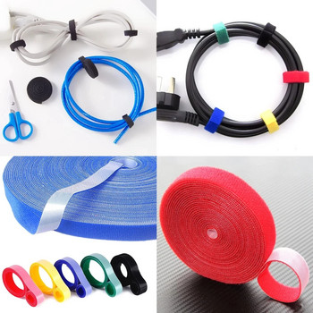 1/5M Cable Organizer Cable Management Tape Wire Winder Earphone Mouse Cord Management Ties Protector for iPhone Xiaomi Samsung