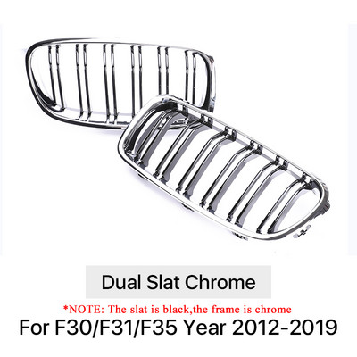 Pentru BMW Seria 3 F30 F31 F35 Grilă din fibră de carbon Facelift Racing Grilă Bara de protecție față rinichi M Color Grilă 2012-2019 Accesorii