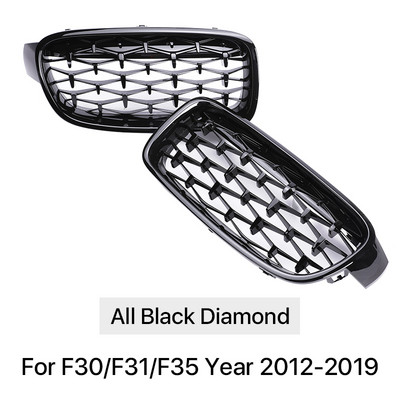 Pentru BMW Seria 3 F30 F31 F35 Grilă din fibră de carbon Facelift Racing Grilă Bara de protecție față rinichi M Color Grilă 2012-2019 Accesorii