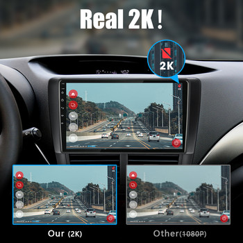 Jansite 2K USB Car DVR ADAS 1440P Dash Cam Recorder για Android Player Auto DVD Audio Voice Alarm Βίντεο Εγγραφή κύκλου με αισθητήρα G