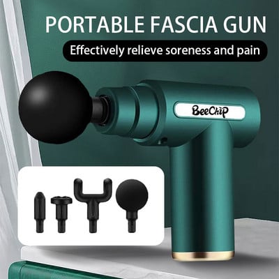 Mini pistol fascia pistol de masaj fără fir Echipament de masaj pentru relaxare musculară Membrană gât Rob Instrument de masaj al coloanei vertebrale cervicale