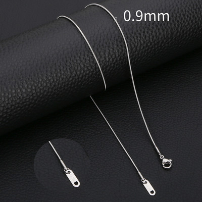 HIYEE Верига Колие Микс и съчетание за жени Мъже Неръждаема стомана Змия Twist Дълга яка Високо полиран Не избледнява