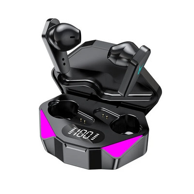 Căști Bluetooth fără fir X15 TWS Afișaj LED Căști pentru jucători cu microfon Căști fără fir Căști Bluetooth cu anulare a zgomotului