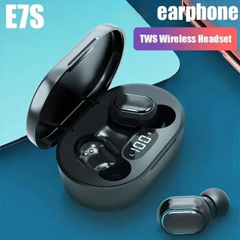 E7S TWS ασύρματα ακουστικά Bluetooth Έλεγχος ακουστικών Αθλητικά ακουστικά Αδιάβροχο μικρόφωνο Ακουστικό μουσικής Λειτουργεί σε όλα τα smartphone