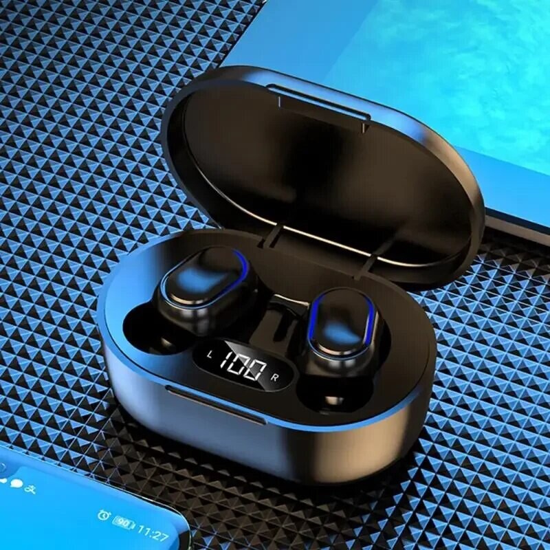 E7S TWS Безжични слушалки Bluetooth слушалки Управление Спортни слушалки Водоустойчив микрофон Музикални слушалки Работят на всички смартфони