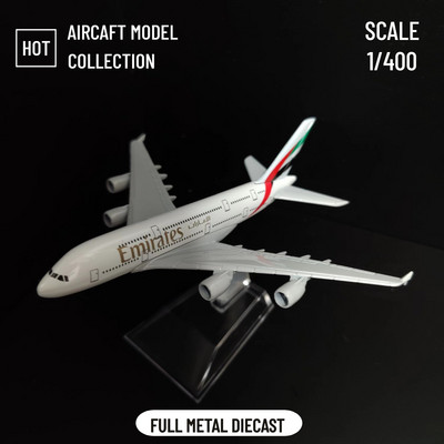 Mõõtkava 1:400 Metalllennuki koopia Fly Emirates A380 B777 Airlines Lennuki survevalu mudel Lennundus Miniatuurne kodukaunistus poisi mänguasi