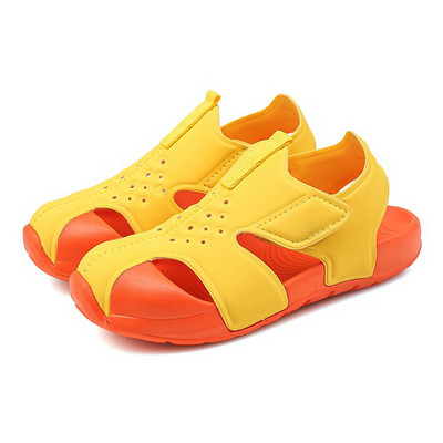 Класически бебешки сандали за момчета Летни детски плажни сандали за момичета Дишащи спортни сандали в цвят бонбон за малки деца Бебешки обувки Размер 22-33