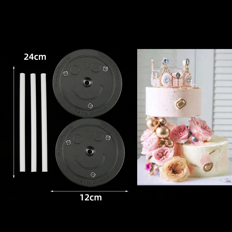 Най-продаваната двуслойна стойка за натрупване на торта на Amazon, окачена стойка за повишаване на тортата, подложка за печене