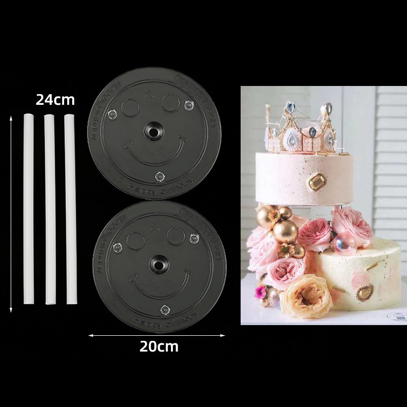 Най-продаваната двуслойна стойка за натрупване на торта на Amazon, окачена стойка за повишаване на тортата, подложка за печене