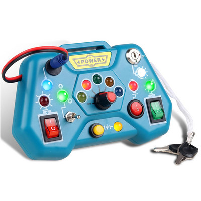 Montessori Busy Board Jucării senzoriale cu comutator de lumină LED Placă de control Activități de călătorie Jocuri pentru copii pentru 2-4 ani