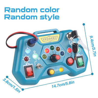 Montessori Busy Board Sensory παιχνίδια με διακόπτη φωτός LED Πίνακας ελέγχου Ταξιδιωτικές δραστηριότητες Παιχνίδια για παιδιά 2-4 ετών