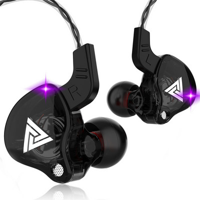 Eredeti QKZ AK6 réz meghajtó HiFi vezetékes fülhallgató verseny sport fejhallgató basszus sztereó fejhallgató zenei fülhallgató 3,5 mm-es fülben mikrofonnal