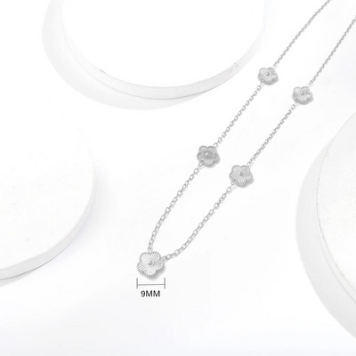 ALTERA Неръждаема стомана Горещи продавани Златна детелина Регулируема гривна Луксозна петлистна гривна с цветя Бижута за жени Подарък