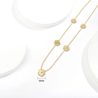 ALTERA Неръждаема стомана Горещи продавани Златна детелина Регулируема гривна Луксозна петлистна гривна с цветя Бижута за жени Подарък