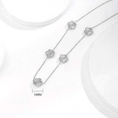 ALTERA Неръждаема стомана Горещи продавани Златна детелина Регулируема гривна Луксозна петлистна гривна с цветя Бижута за жени Подарък