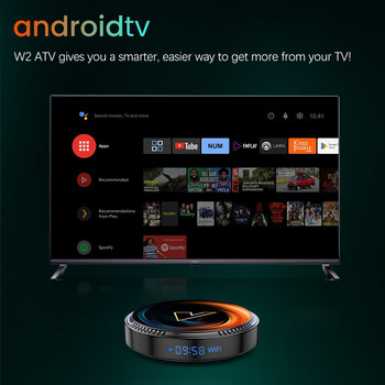 W2 ATV TV Box Android 11 Amlogic S905W2 Υποστήριξη 4K AV1 2.4&5G Wifi BT με τηλεχειριστήριο Google Voice 2G16G 4G32G 64G Smart TV Box