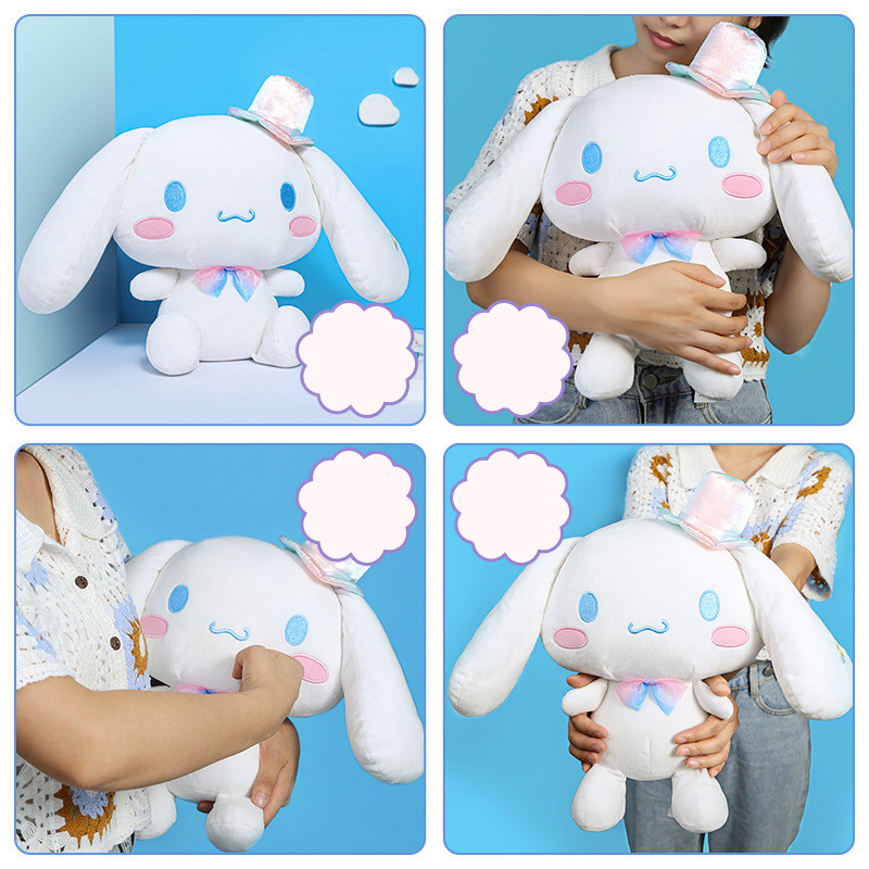 Sanrio Kawaii spalvingas Cinnamoroll animacinis filmas Mieli kimšyti žaislai Pliušesnės minkštos pagalvės gimtadienio dovana pliušinės lėlės Dovana merginai