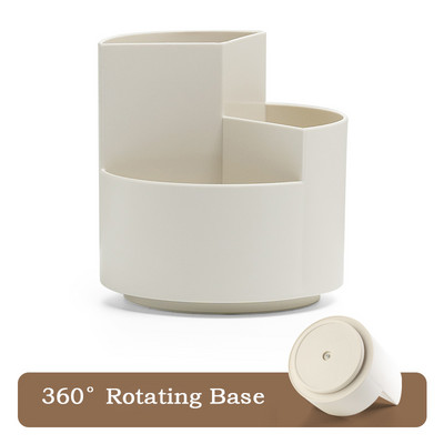 Περιστρεφόμενη θήκη για στυλό 360° Επιτραπέζια μεγάλη χωρητικότητα Κουτί αποθήκευσης μολυβιού 9-πλέγμα Organizer γραφικής ύλης Σχολική βάση στυλό γραφείου