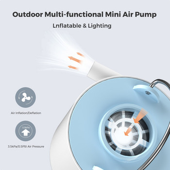 FLEXTAILGEAR Tiny Pump X Portable Air Pump Camping Εξοπλισμός Εξωτερικών Gadgets Επαναφορτιζόμενα για πεζοπορία/πλωτήρα/φωτισμό