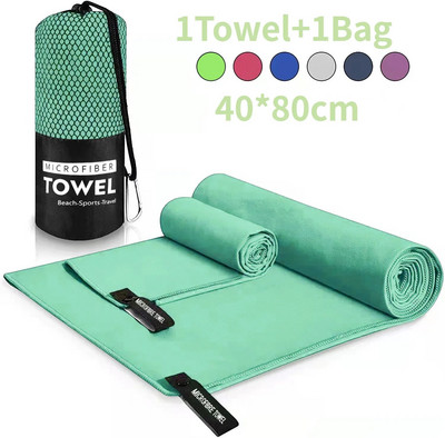 Gyorsan száradó sporttörülköző 40x80cm kék szürke zöld narancs úszó edzőterem fitnesz kemping futás strandtörölköző