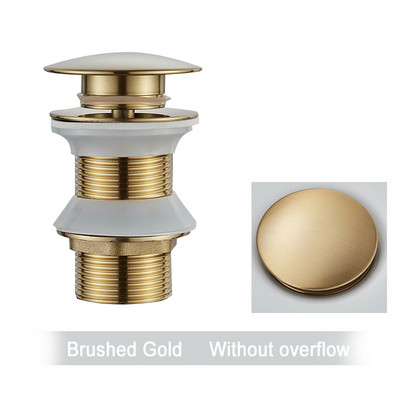 Auksinis iššokantis išleidimo mygtukas Vonios kriauklės kištukas Išleidimo sifonas Atliekų kamštis Praustuvo maišytuvas Priedas praustuvo vamzdis juodas