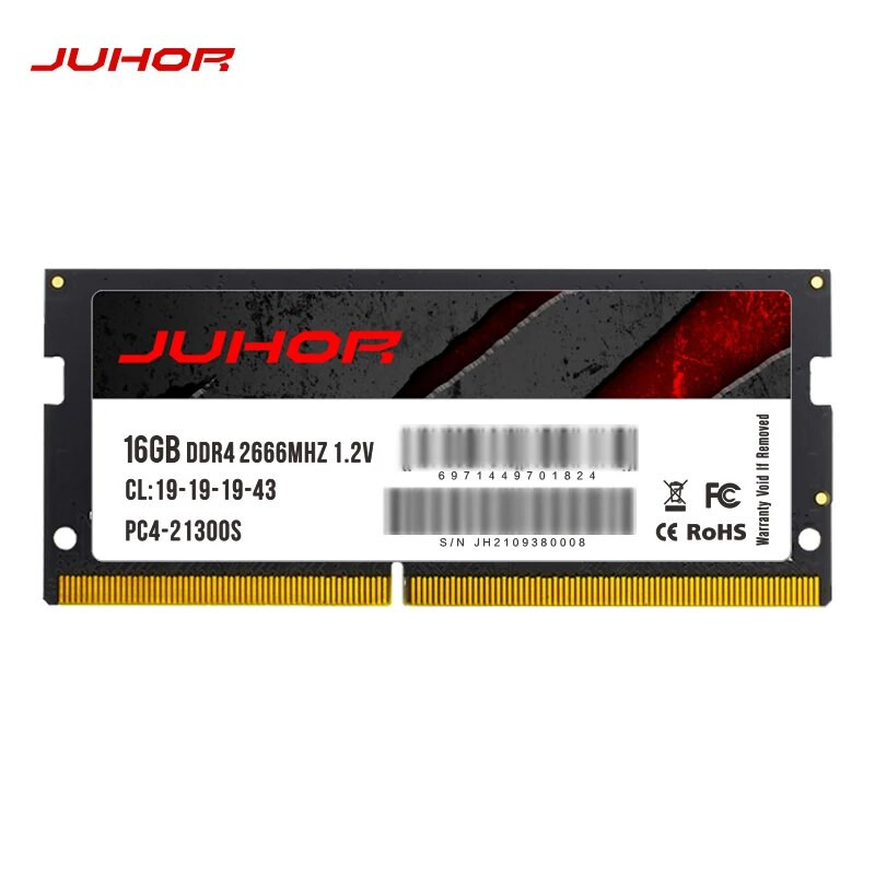 JUHOR Memoria Ram DDR4 8GB 16GB 2666mhz 3200mhz DDR3 8GB 1600mhz Sodimm piezīmjdatora augstas veiktspējas klēpjdatora atmiņa