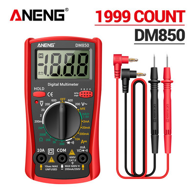 ANENG DM850 1999 loeb digitaalne multimeeter, elektriline professionaalne, automaatne vahelduv-/alalisvoolu pingetester Voolu oomi ampermeetri detektori tööriistad