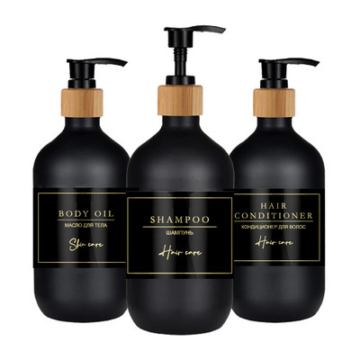 500 ml seebi jaoturi pudeli šampooni ja dušigeeli pudeli korduvtäidetav suure mahutavusega losjooni dosaator vannitoatarvikud
