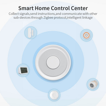 Το τηλεχειριστήριο της εφαρμογής Tuya Zigbee 3.0 Gateway Hub Wireless/Wired Smart Home Bridge Smart Life λειτουργεί με το Alexa Google Assistant