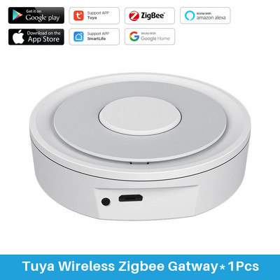 A Tuya Zigbee 3.0 Gateway Hub vezeték nélküli/vezetékes Smart Home Bridge Smart Life APP távirányító működik az Alexa Google Assistant segítségével