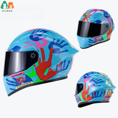 ATUBAN mažų naminių gyvūnėlių motociklų šalmas kačių šunų šuniukų mini šalmai, viso veido motociklo šalmas, lauko galva, apsaugantis naminių gyvūnėlių kietą kepurę