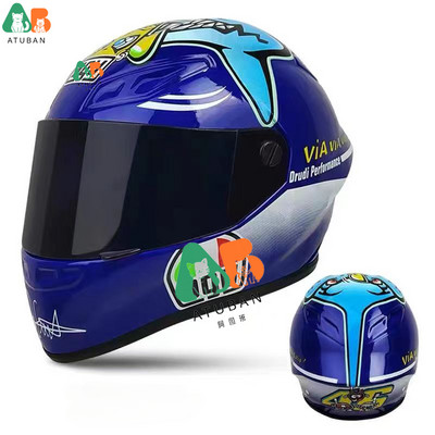 ATUBAN mažų naminių gyvūnėlių motociklų šalmas kačių šunų šuniukų mini šalmai, viso veido motociklo šalmas, lauko galva, apsaugantis naminių gyvūnėlių kietą kepurę