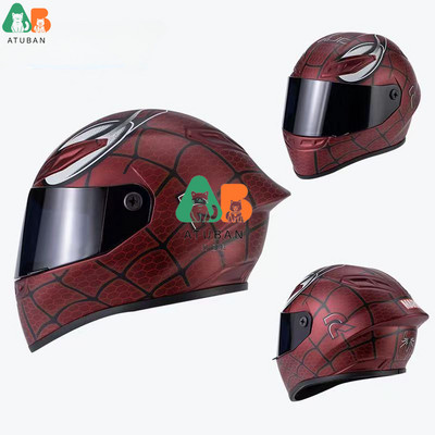 ATUBAN mažų naminių gyvūnėlių motociklų šalmas kačių šunų šuniukų mini šalmai, viso veido motociklo šalmas, lauko galva, apsaugantis naminių gyvūnėlių kietą kepurę