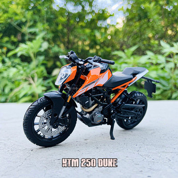 Bburago 1:18 250 KTM Duke Factory Edition Static Die Cast Vehicles Колекционерски модели на мотоциклети Играчки