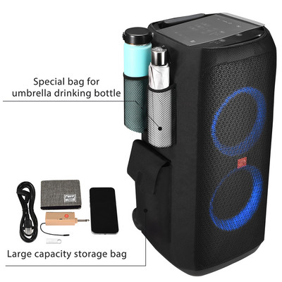 Kültéri porvédő tok JBL Partybox 310 hangszóró hordtáskához, nagy kapacitású tárolótáska utazási védődobozhoz