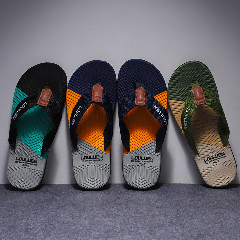 Мъжки джапанки Пързалки Тенденция през 2023 г. Летни противоплъзгащи мъжки чехли Външни леки ежедневни плажни мъжки сандали Домакински пързалки за мъже