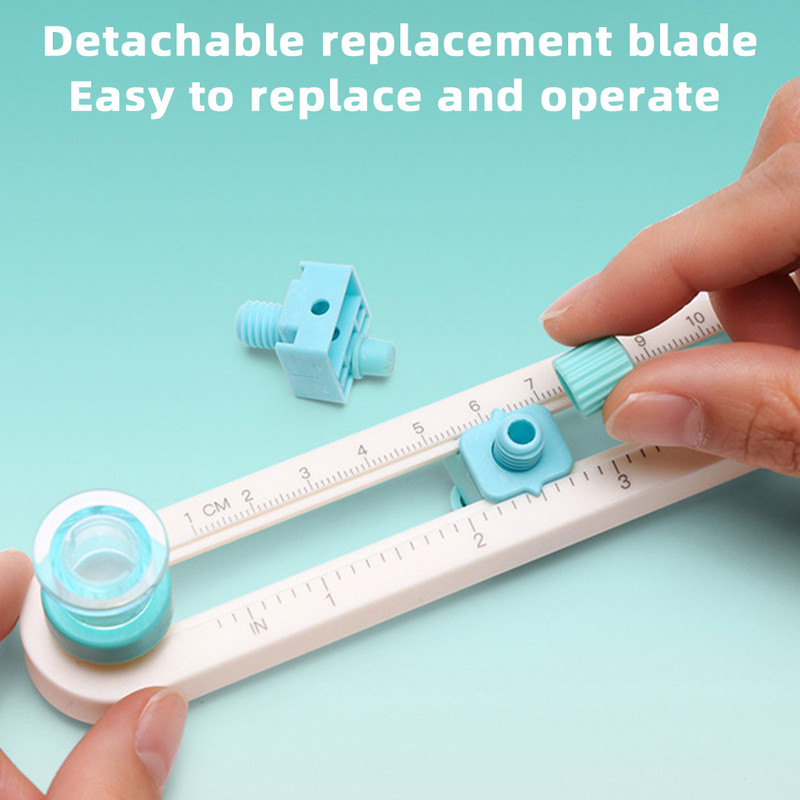 Plastični okrugli rezač papira od 2-20 cm, višenamjenski alati za rezanje papira, rezači kartica za spomenare za kućne urede