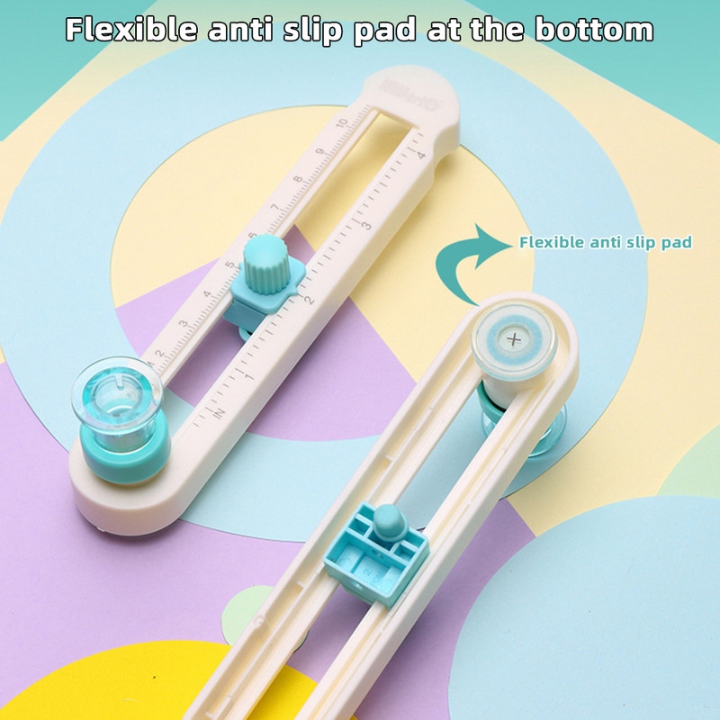 Plastični okrugli rezač papira od 2-20 cm, višenamjenski alati za rezanje papira, rezači kartica za spomenare za kućne urede