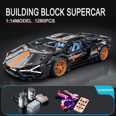 Műszaki APP Távirányító Moter Power Sport autó Építőkövek Tégla Gyorsasági Szuperautó Szettek Játékok Gyerekeknek Modellek Ajándékok