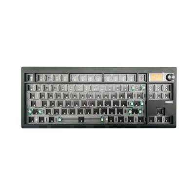 GMK87 mechanikus billentyűzet KIT kijelzővel RGB háttérvilágítású tömítés szerkezetű játék közben cserélhető billentyűzet VIA testreszabott