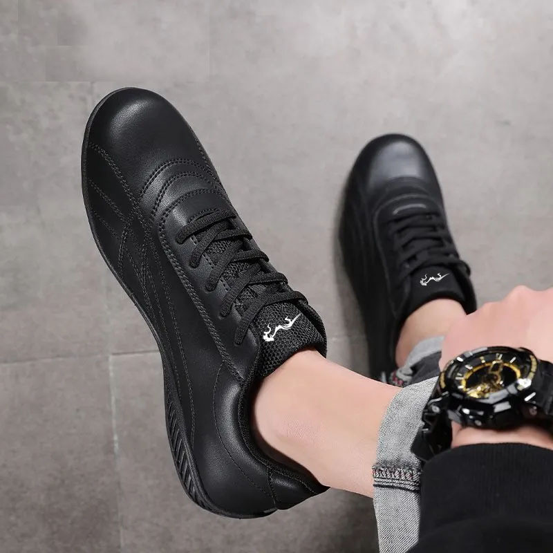 Vīriešu apavi Ikdienas ādas plakanie apavi vīriešiem, elpojošas ikdienas pastaigu kedas Mokasīns, neslīdošs formāla brīvā laika apavi