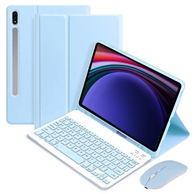 Tok Samsung Galaxy Tab S9 Ultra 14,6 hüvelykes táblagép Bluetooth billentyűzet fedél Samsung Tab S9 Ultra SM-X910 X916B X918U készülékhez