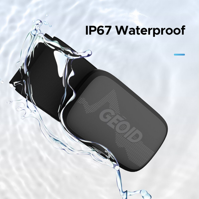 GEOID HS500 pulsimõõtja fitnessvarustus, sipelga Bluetoothi südame löögisageduse andur koos rinnarihma jälgimise LED-valgustusega